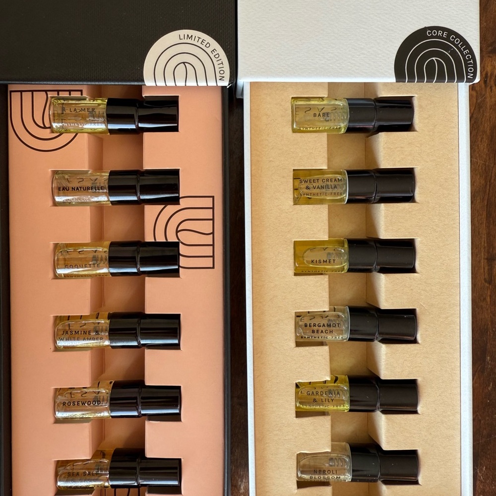 Esas Organic Fragrance Discovery Duo set: core collection and limited edition